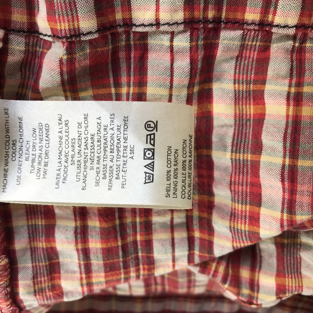 Free People Red Plaid Smocked Nightingale Dress Sleeveless Velvet Tie Medium M - Picture 6 of 7